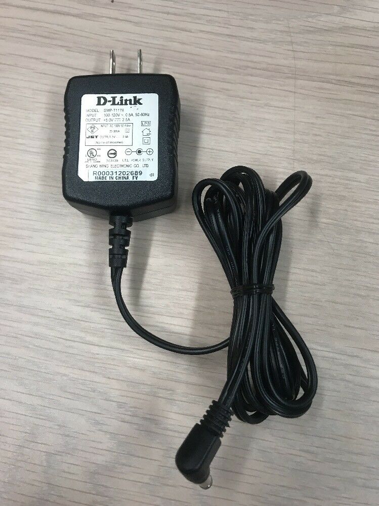 100% brand New D-Link SMP-T1178 5V DC 2.5A AC Power Supply Adapter Charger